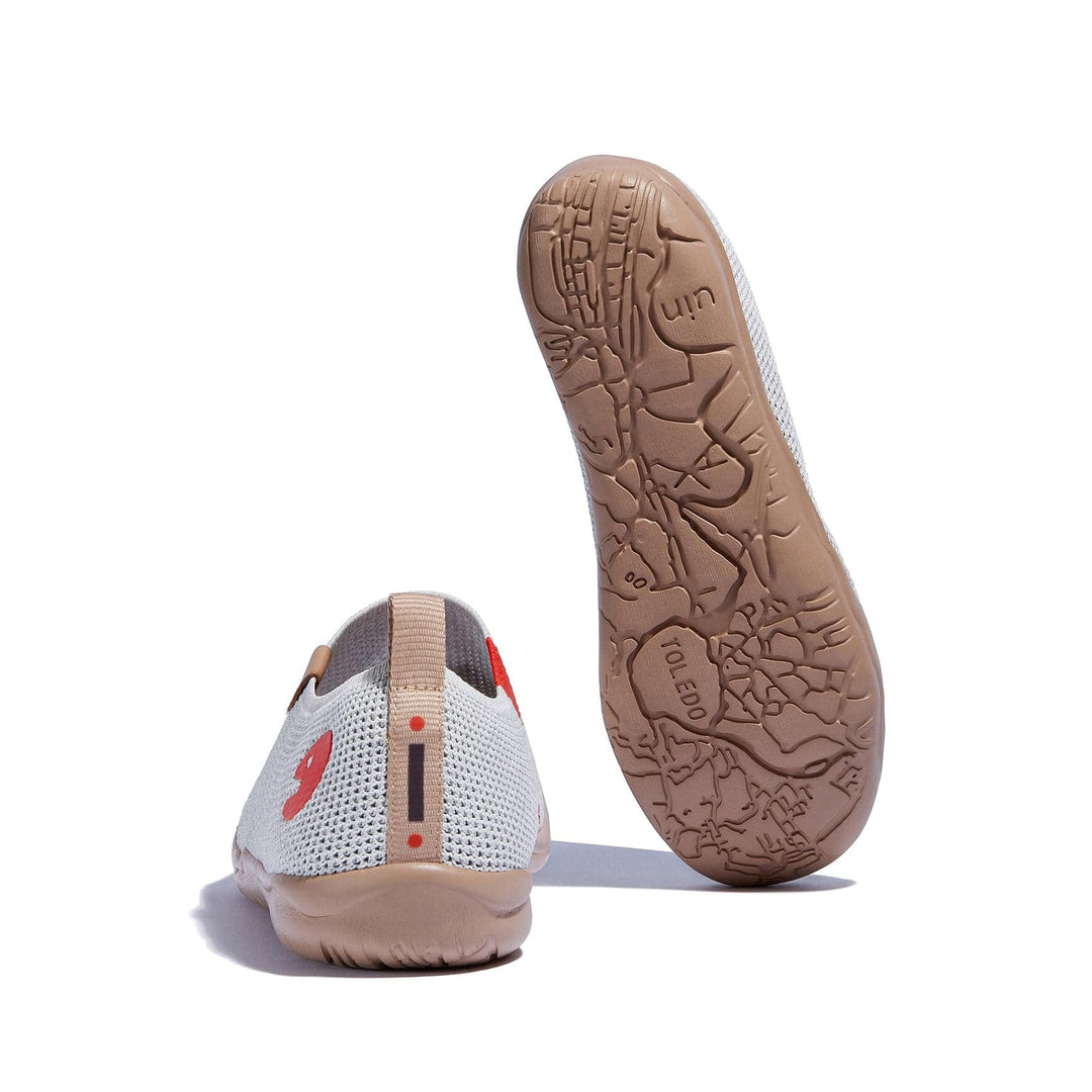 UIN Women Tulip White Toledo I Women Canvas loafers
