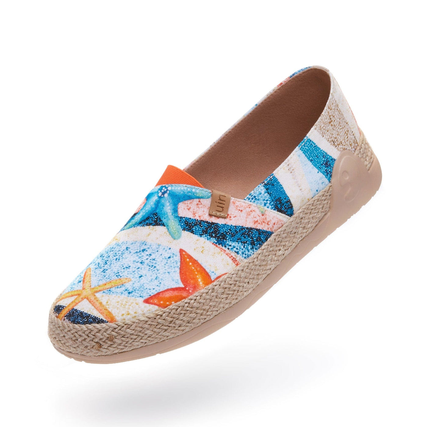 UIN Footwear Women Vivid Starfish Marbella I Women Canvas loafers